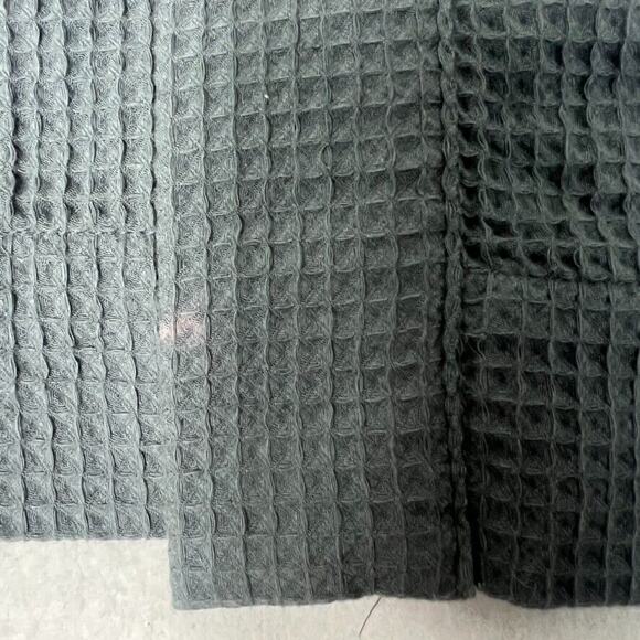 Auden Robe Women's XL/XXL Dark Gray Waffle Belted Split Neck Pouch Pockets - Picture 3 of 7